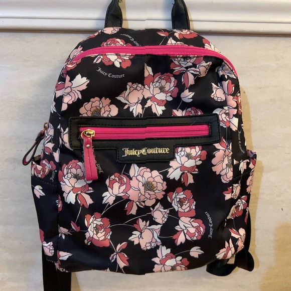 Juicy Couture Pretty Rose Black Lollipop Backpack - Picture 14 of 14